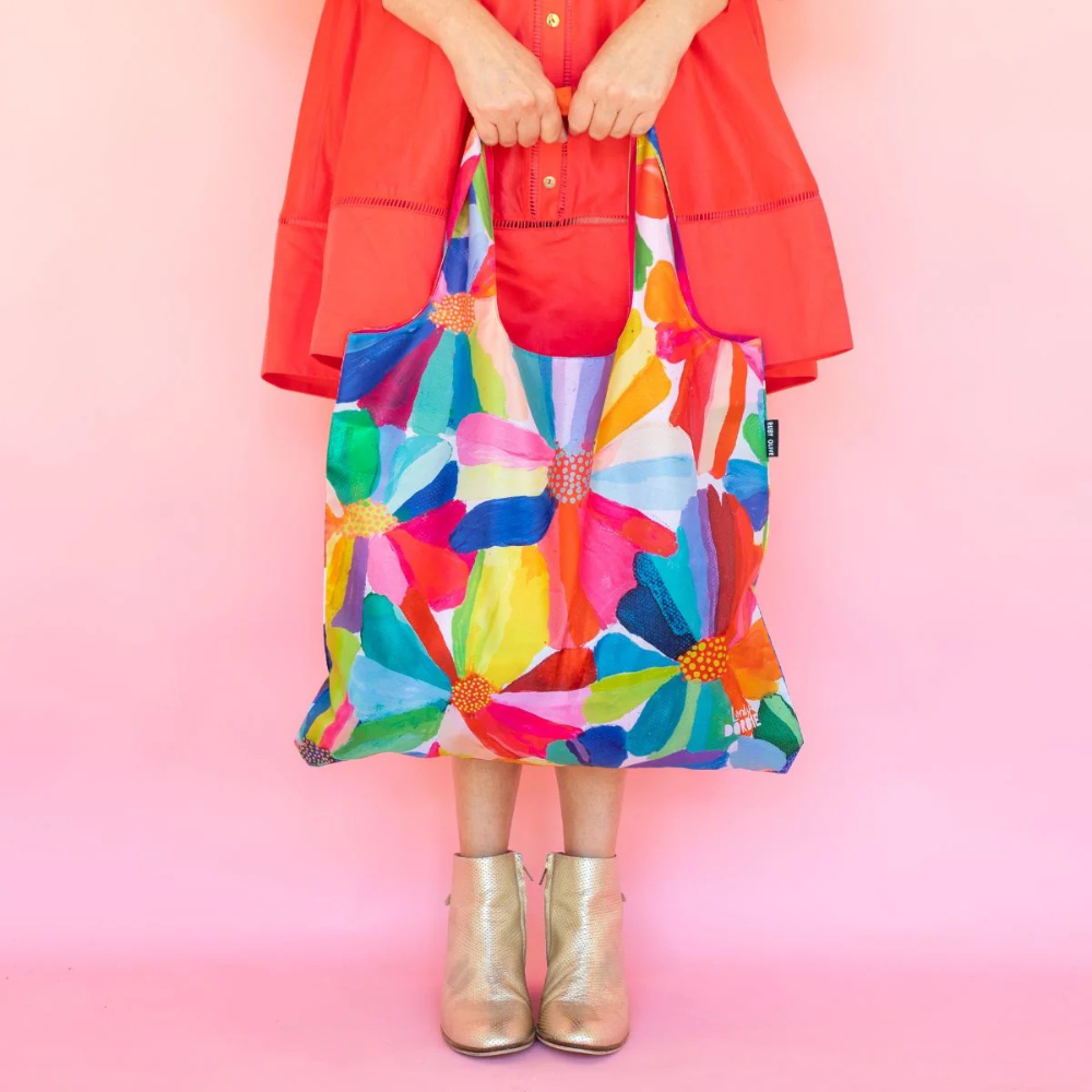 Ruby Olive x Georgina Forbes Reusable Shopping Bag Lordy Dordie Petal Party