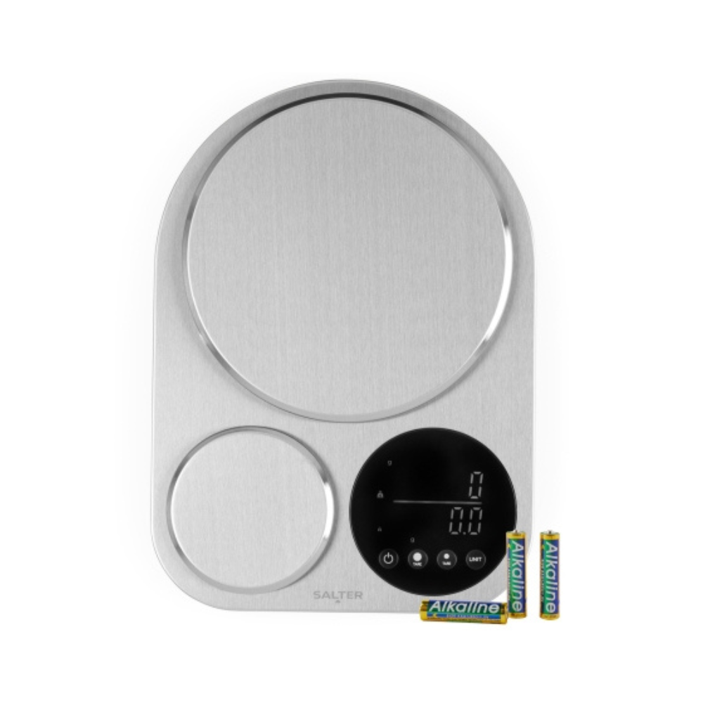 Salter Dual Platform Electronic Scale Stainless Steel 5kg