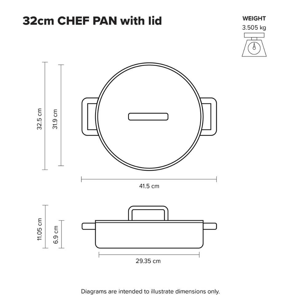 Scanpan Elektra Chefs Pan 32cm (2)