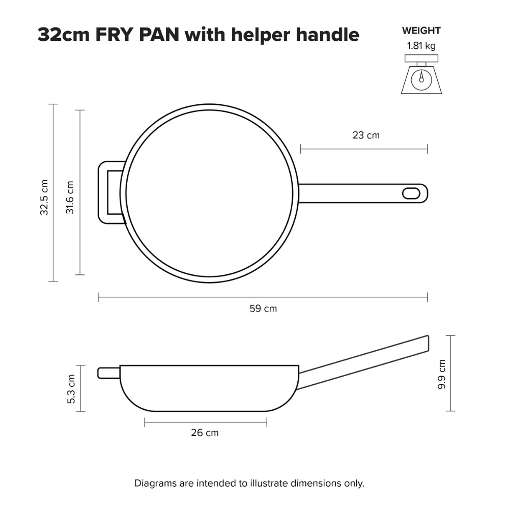 Scanpan Elektra Fry Pan w Helper Handle 32cm (3)