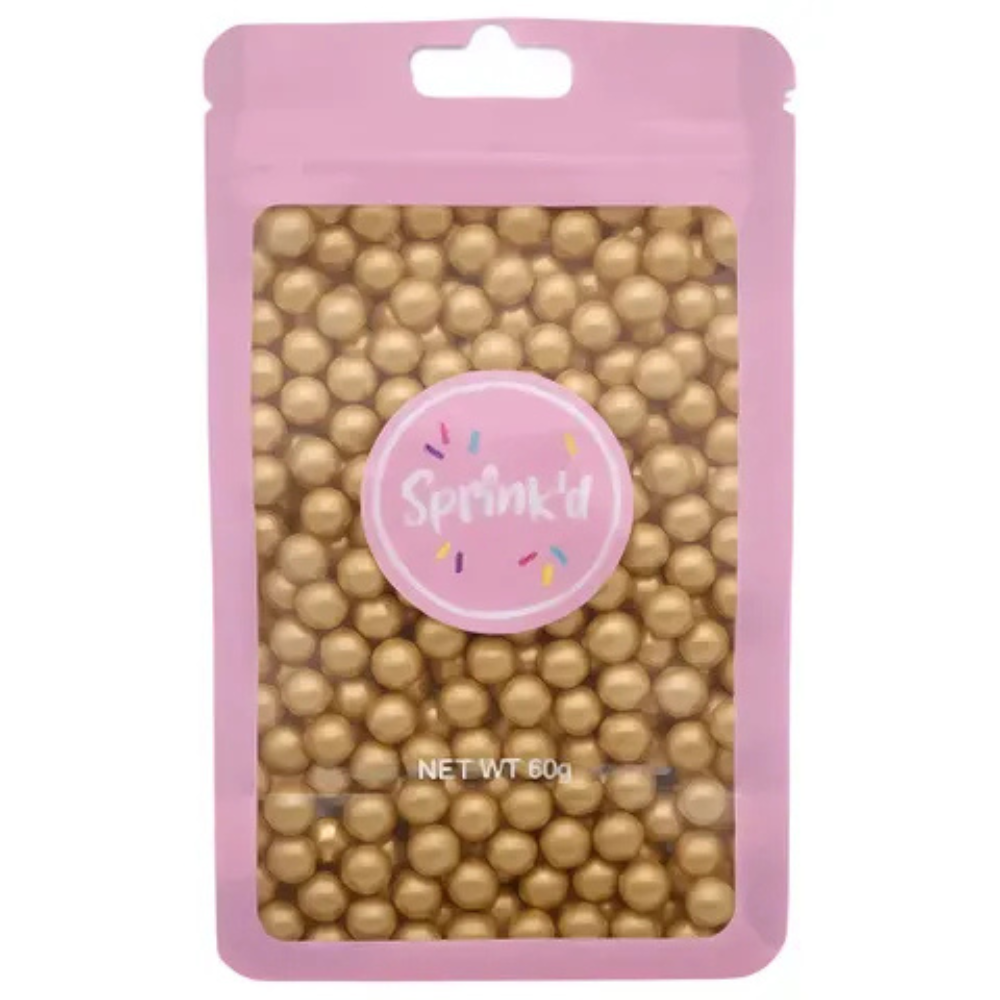 Sprink’d Sugar Balls 8mm Gold 60g