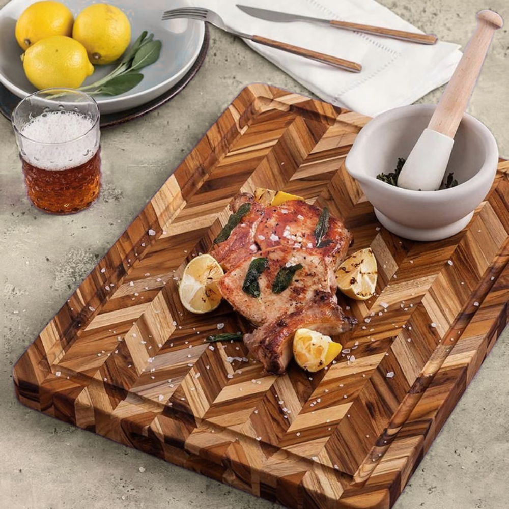 Teakhaus Herringbone Cutting Board 51cm (3)