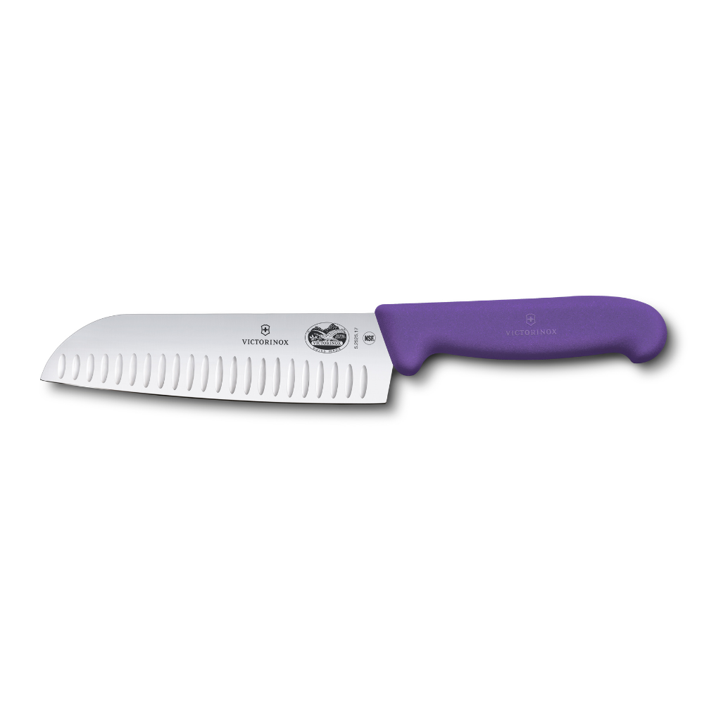 Victorinox Fibrox Santoku Knife Purple 17cm
