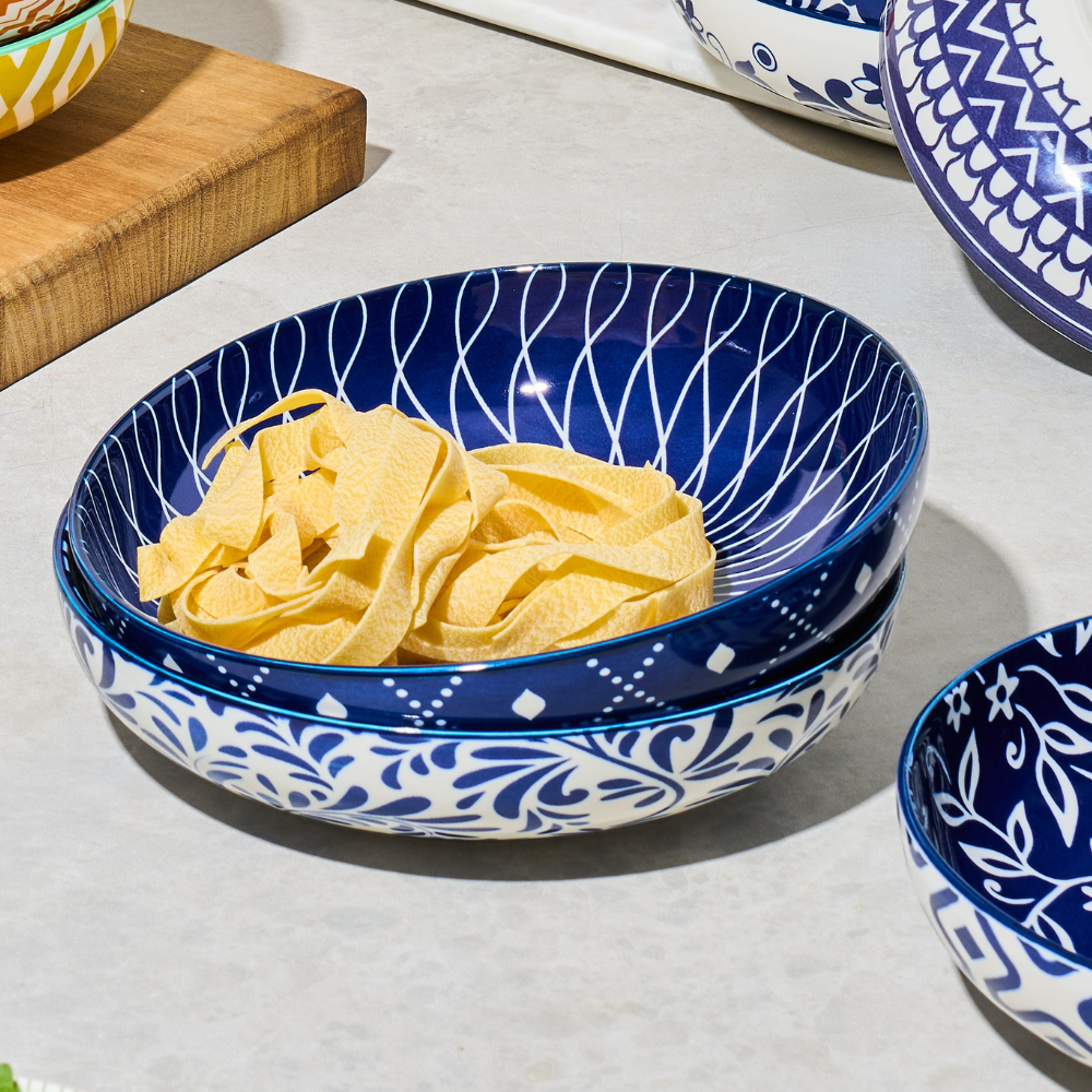 Wilkie Brothers Glazed Porcelain Pasta Bowl Lifestyles (3)