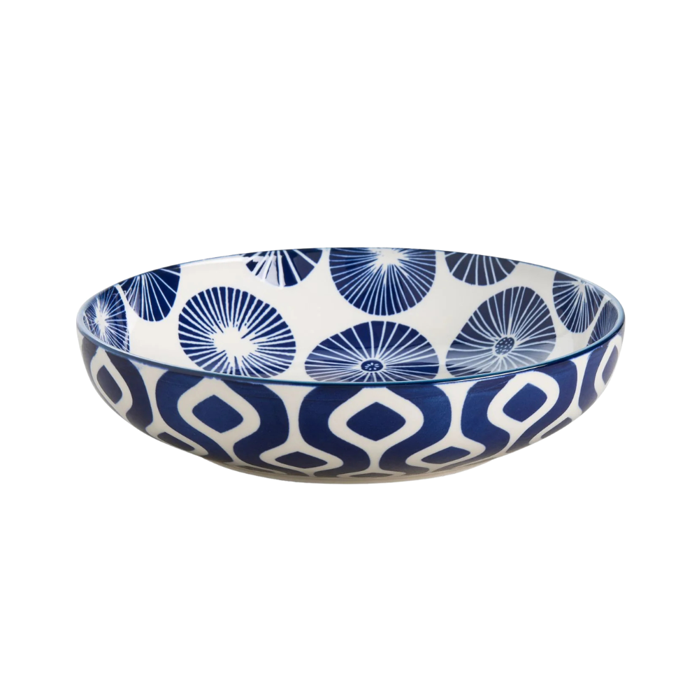 Wilkie Brothers Pasta Bowl Blue Dots 21cm (1)