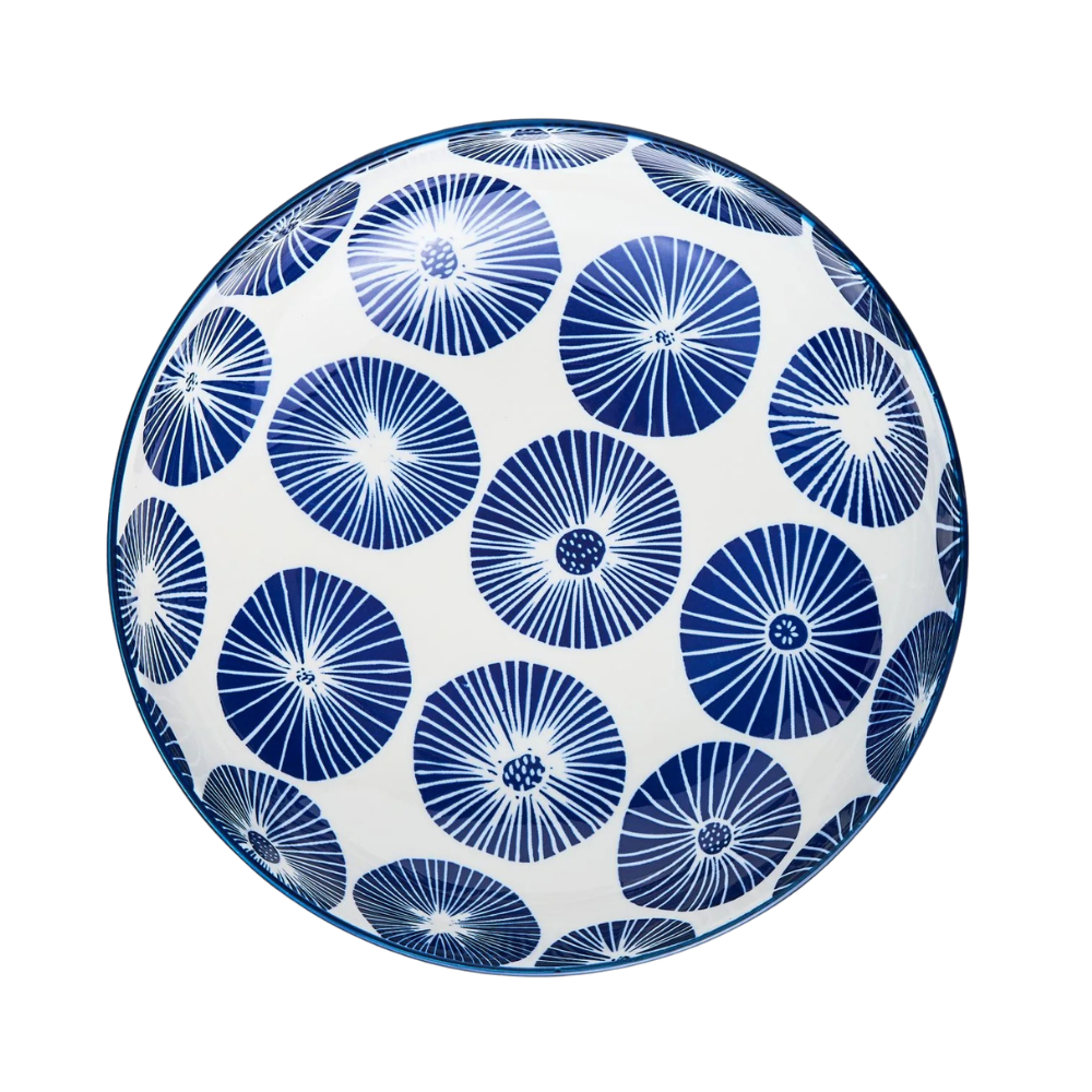 Wilkie Brothers Pasta Bowl Blue Dots 21cm (2)