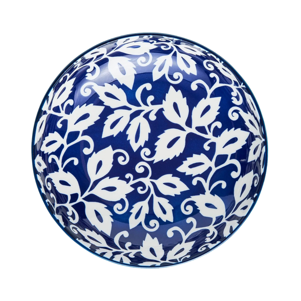 Wilkie Brothers Pasta Bowl Blue Foliage (2)