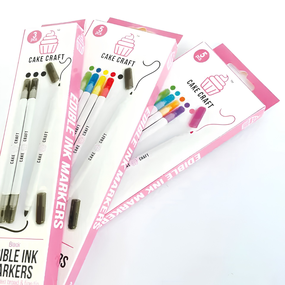 Cake Craft Edible Ink Markers Primary Set of 5 (3)