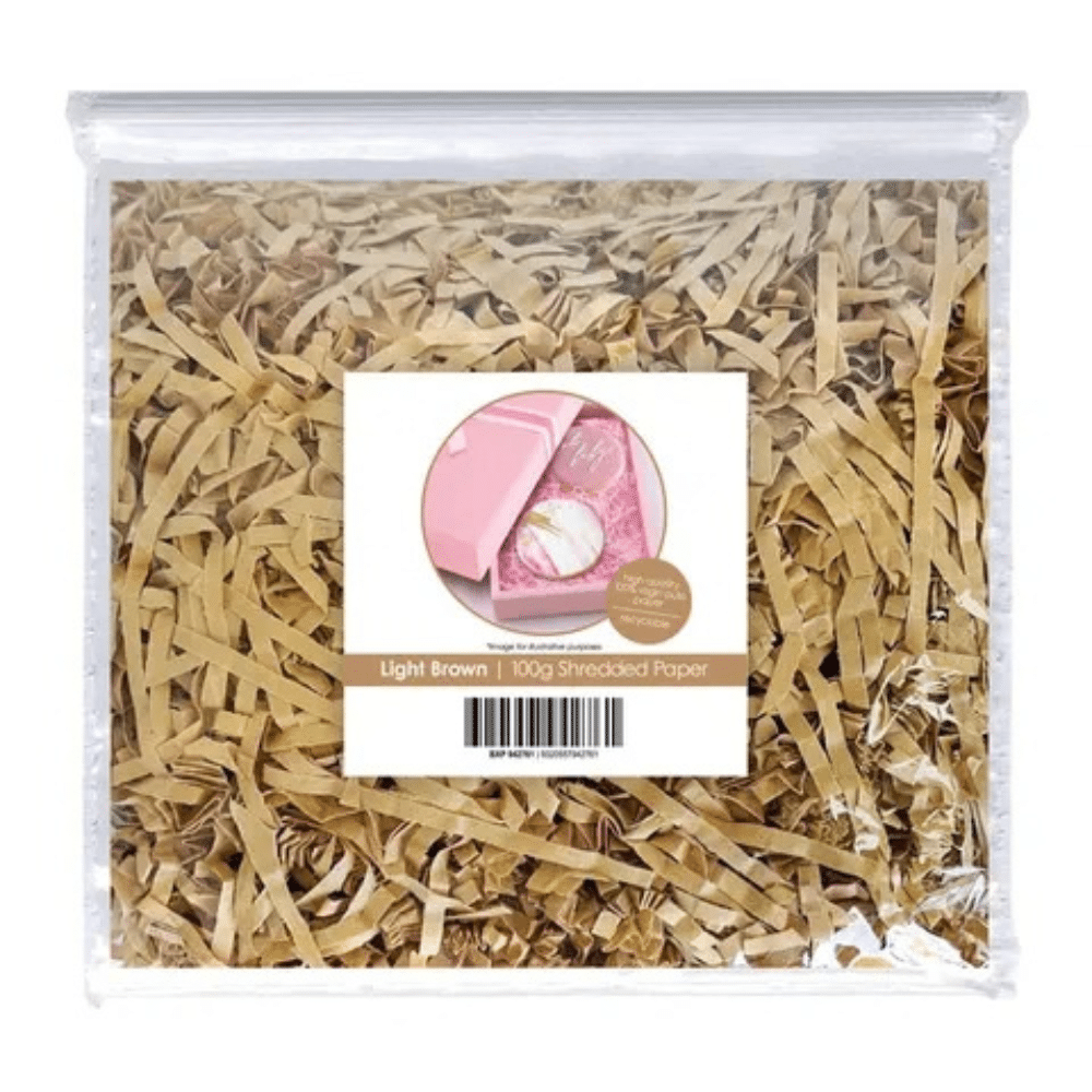 Cake Craft Shredded Paper 100g Light Brown (2)