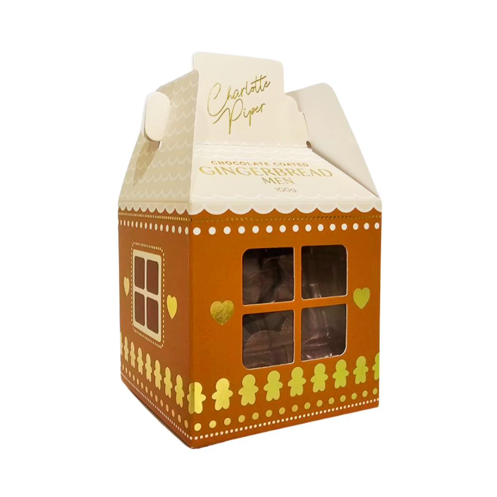 Charlotte Piper Chocolate Coated Gingerbread Men in House 100g (2)