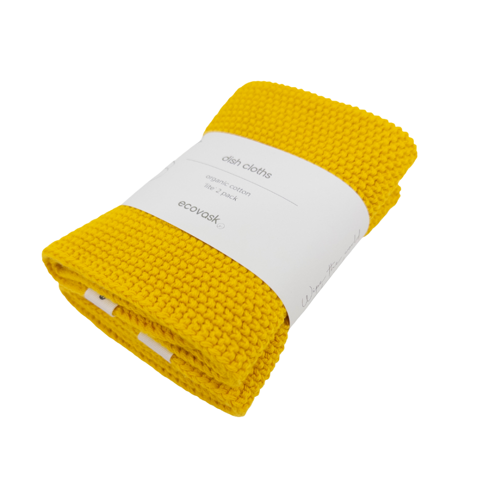 Ecovask Dishcloth Lite 2pk Daffodil