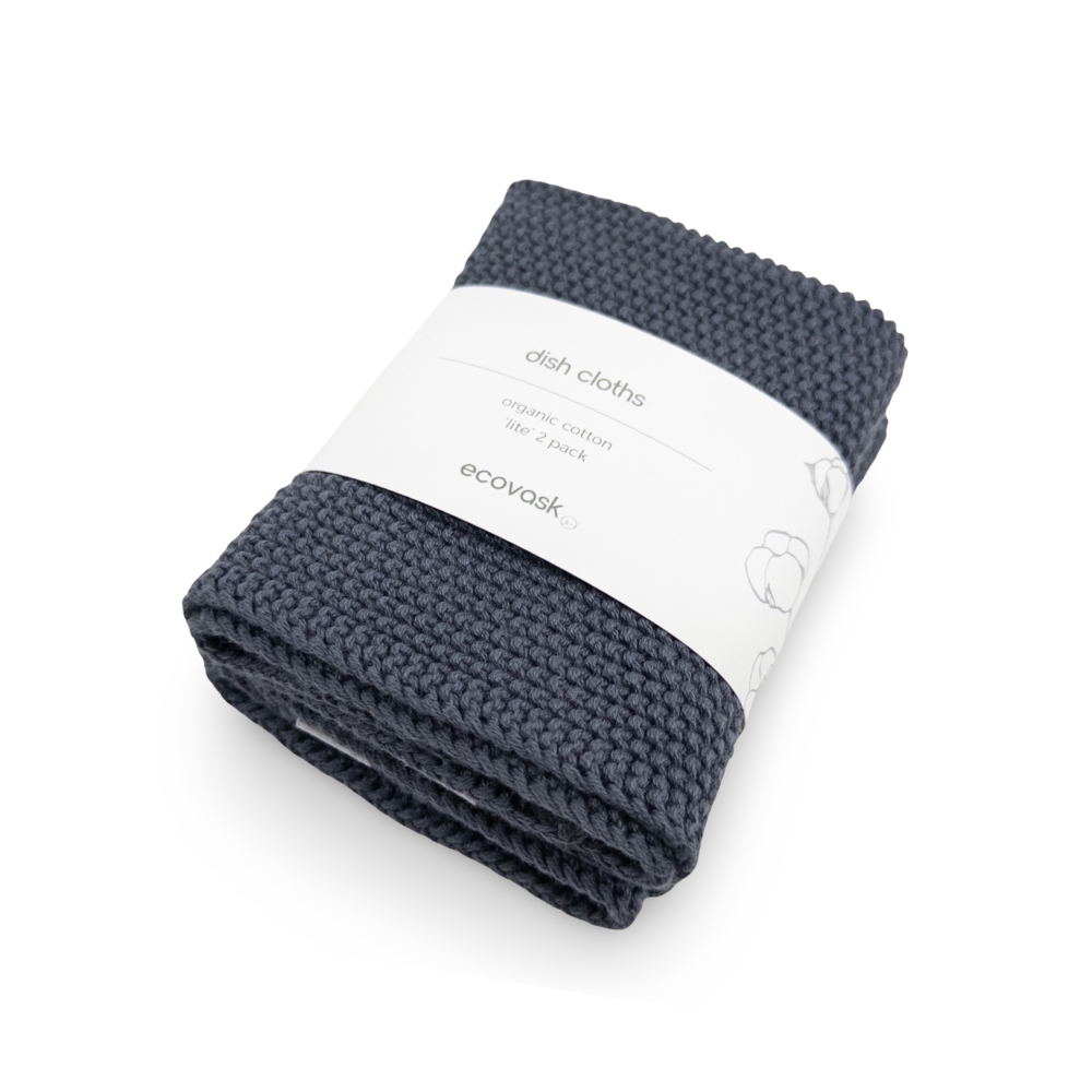 Ecovask Dishcloth Lite 2pk Graphite