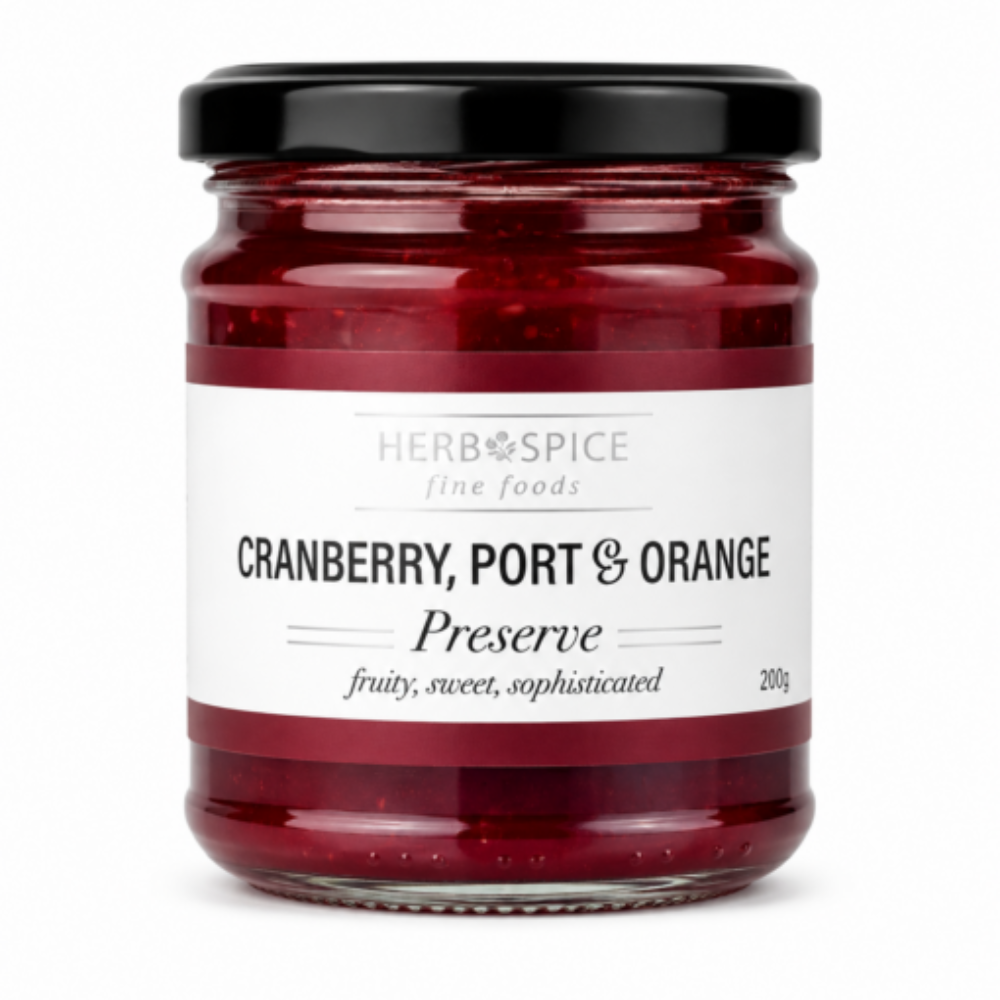 Herb Spice Fine Foods Cranberry, Port & Orange Preserve