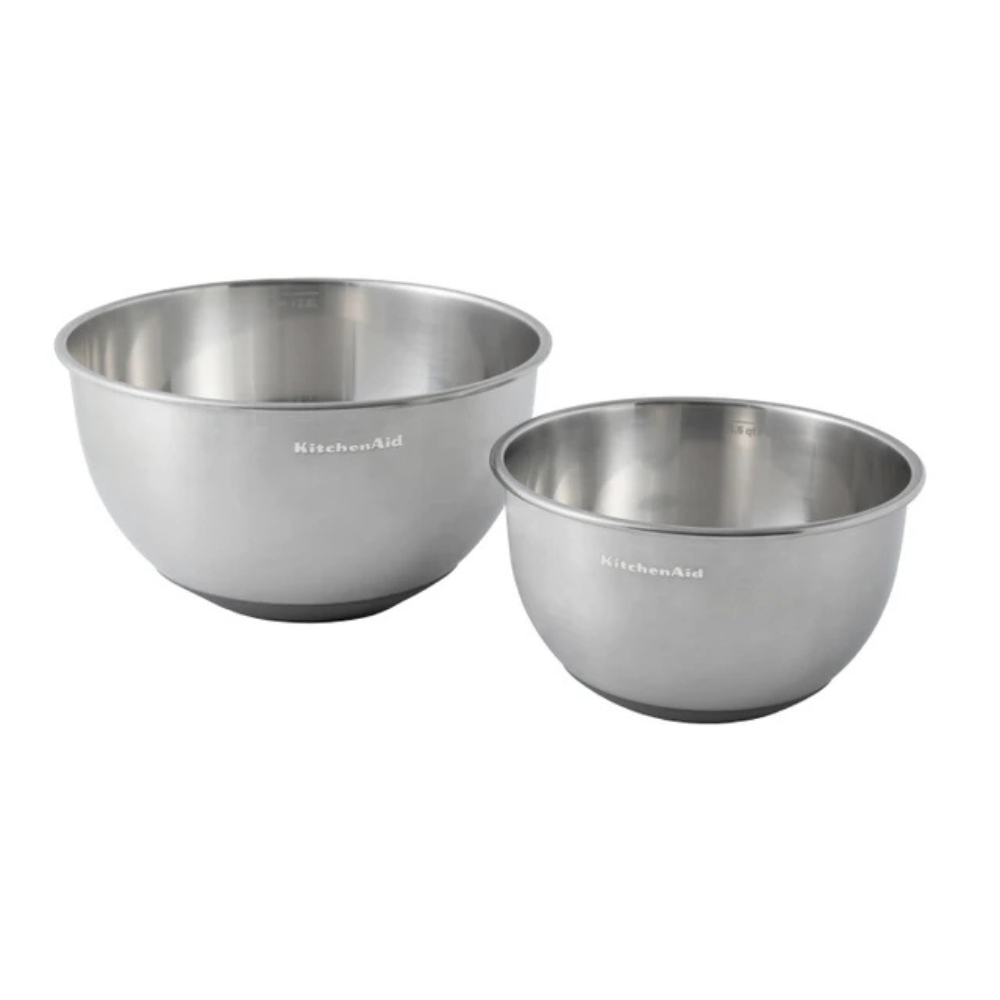 KitchenAid Stainless Steel Mixing Bowl Set of 2 (3)