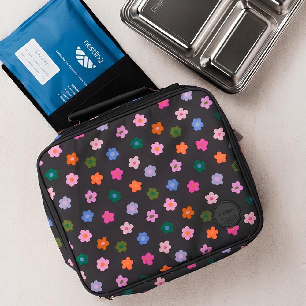 Nestling Insulated Lunch Bag Flowers (2)
