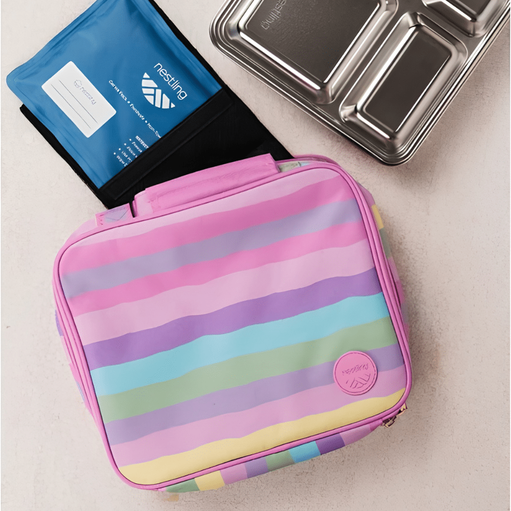 Nestling Insulated Lunch Bag Sorbet Stripe (2)