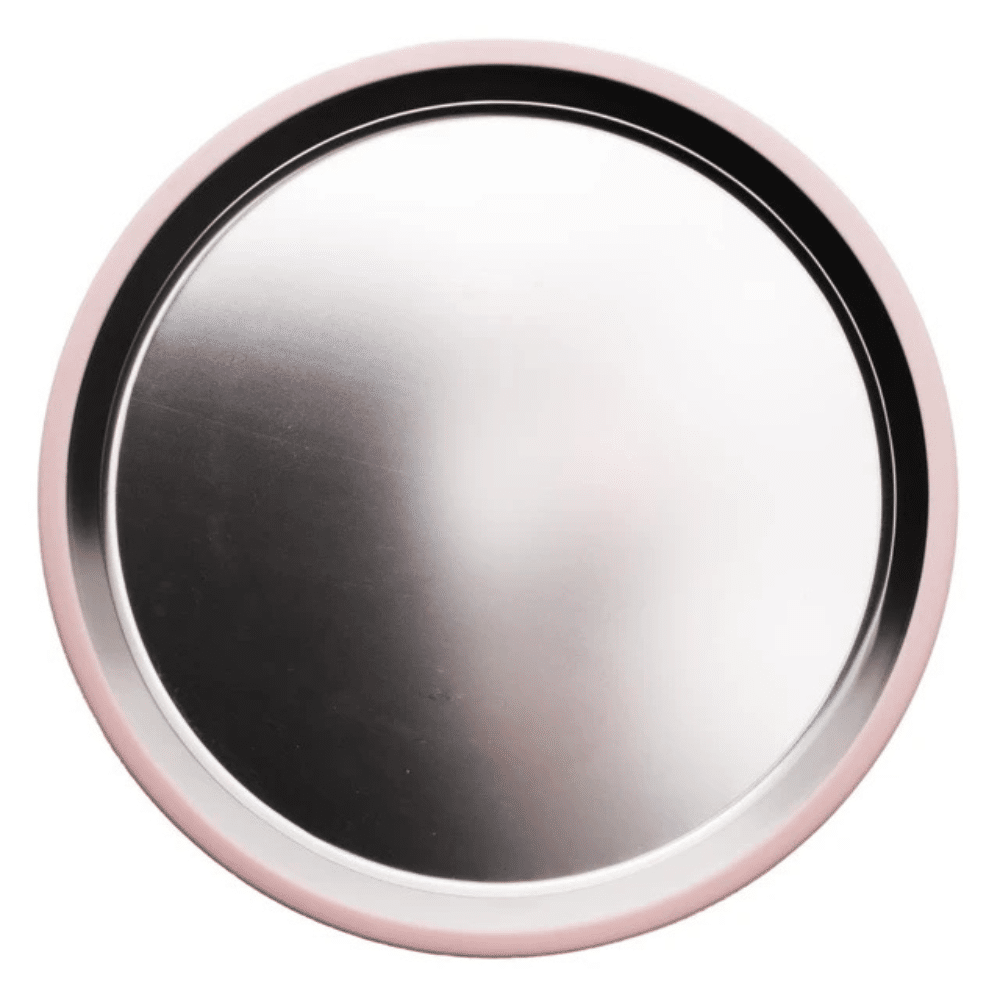 Nestling Stainless Flat Suction Plate 23cm Pink (1)