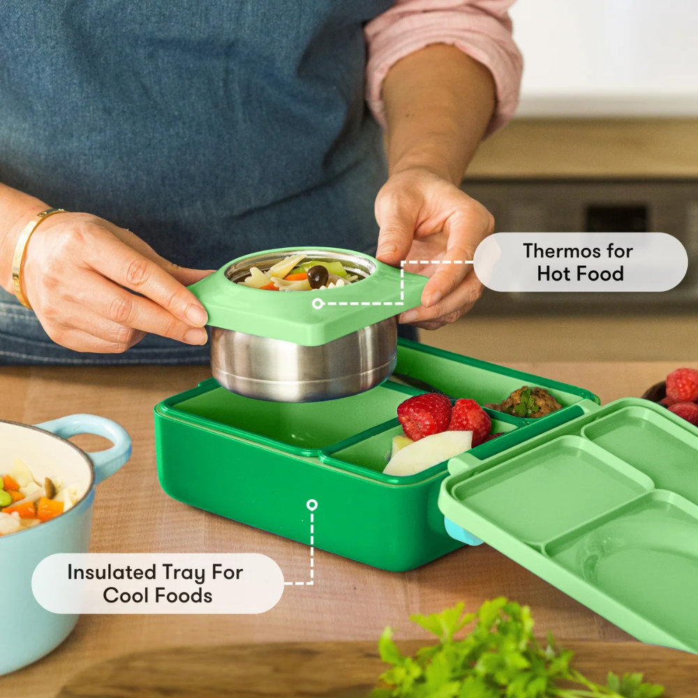 OmieBox Lunchbox Apple Green (2)