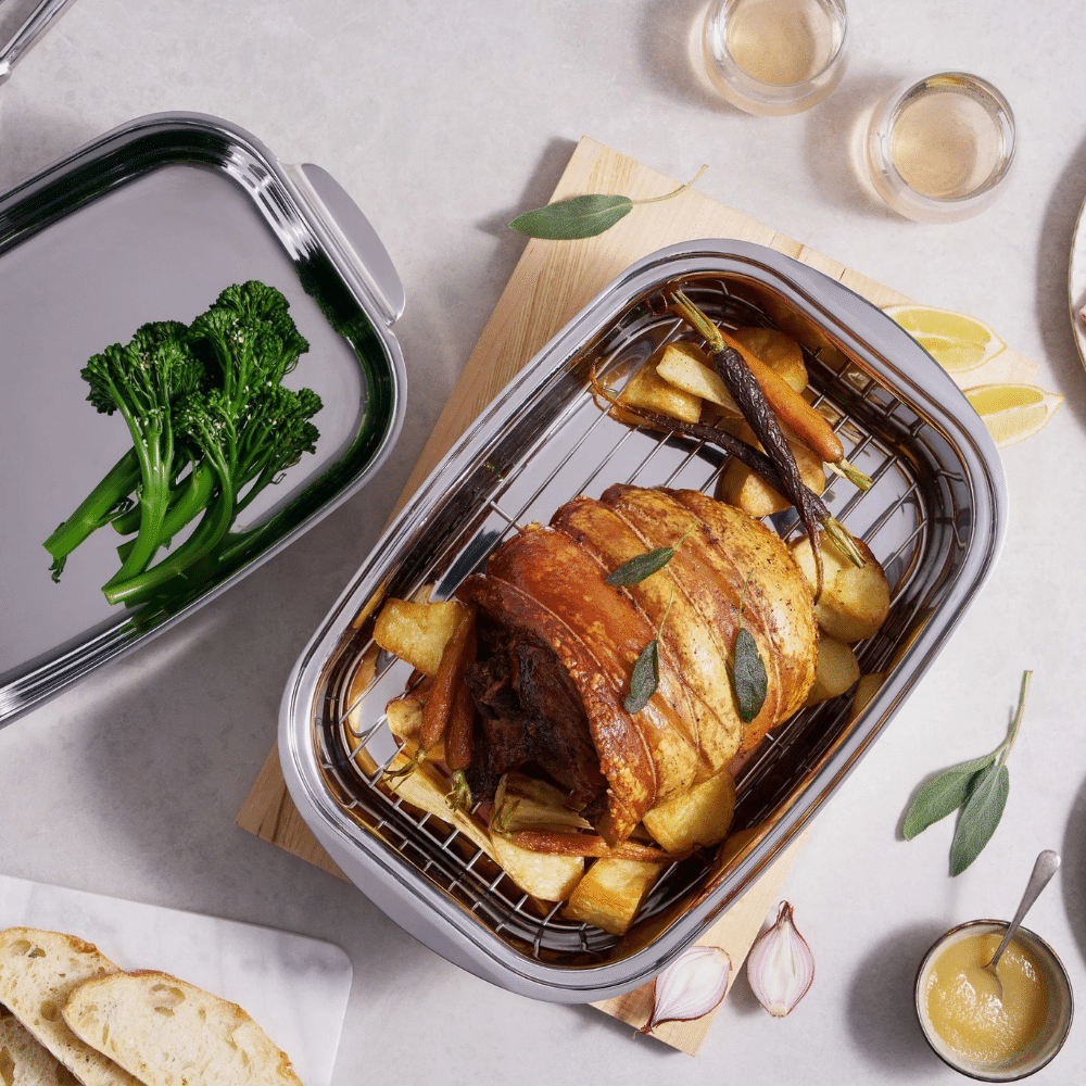 Pyrolux Pyrosteel Double Roaster with Rack 36x24cm (2)