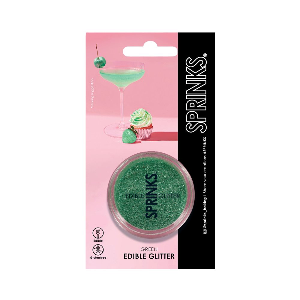 Sprinks Edible Glitter 2g Green (4)