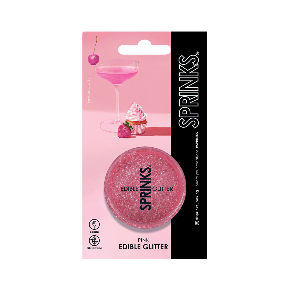 Sprinks Edible Glitter 2g Pink