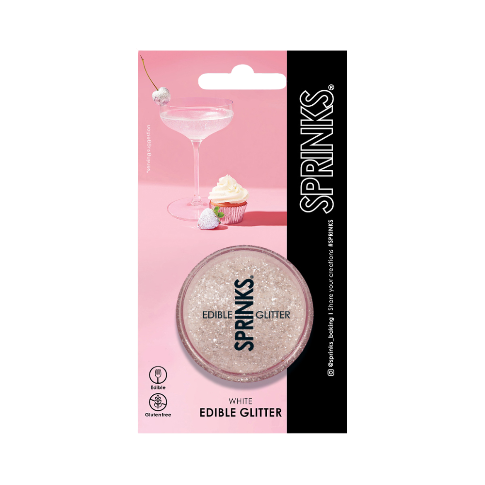 Sprinks Edible Glitter 2g White (2)