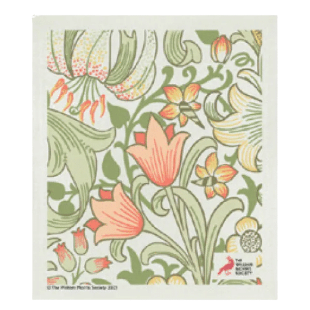 William Morris Swedish Dish Cloth Golden Lily 20cm