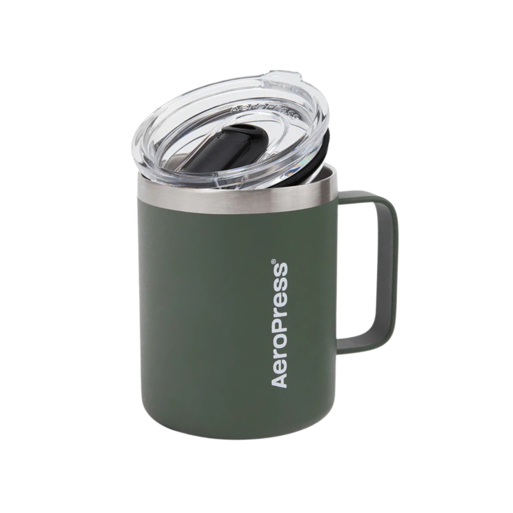 Aeropress Stainless Steel Travel Mug 295ml Green (1)