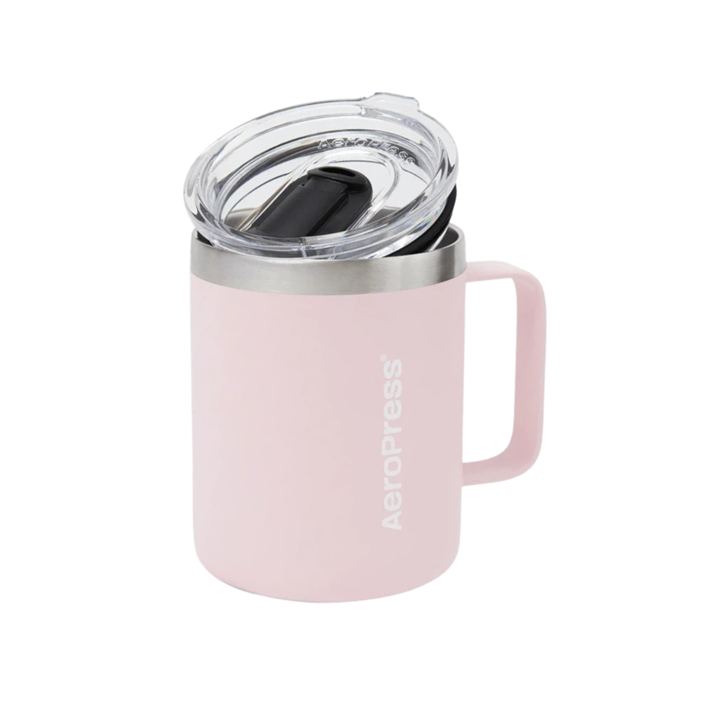 Aeropress Stainless Steel Travel Mug 295ml Pink (1)