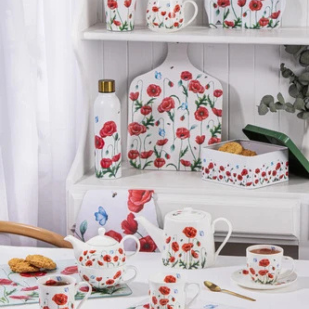 Ashdene Poppy Fields Biscuit Tin (1)
