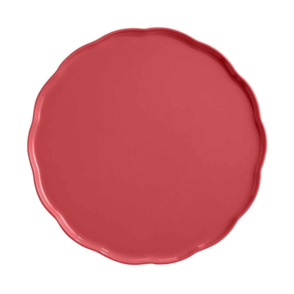 Emile Henry Madeleine Round Serving Platter Rose Candy 31cm (3)