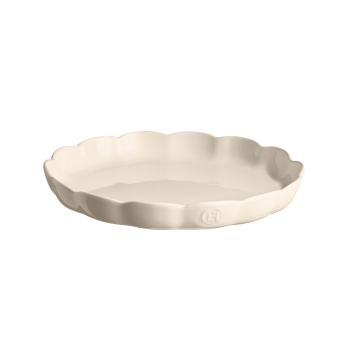 Emile Henry Madeleine Round Tart Dish Clay 31cm
