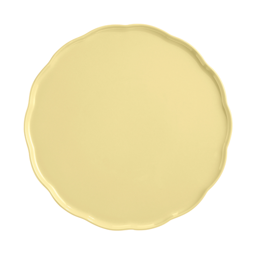 Emile Henry Medeleine Round Serving Platter Vanilla 31cm (3)