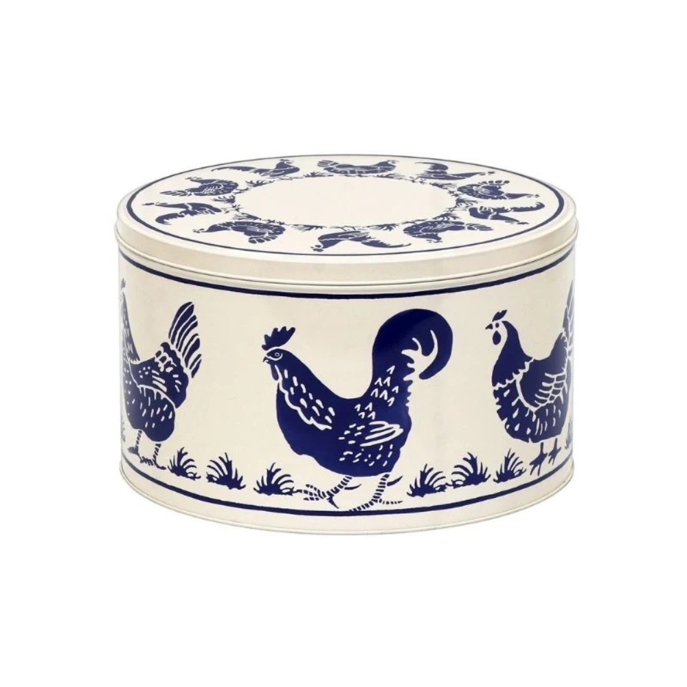 Emma Bridgewater Round Cake Tin Blue Hens Set of 3 (4)