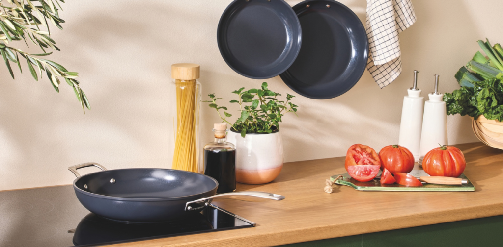 Le Creuset Essential Non-Stick Ceramic range on Induction Cooktop