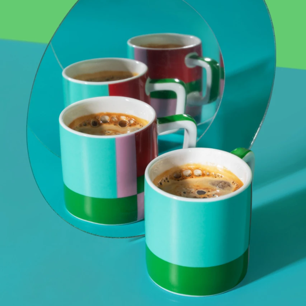 La Cafetière Ceramic Espresso Cup Green Utopian Lines 120ml (4)