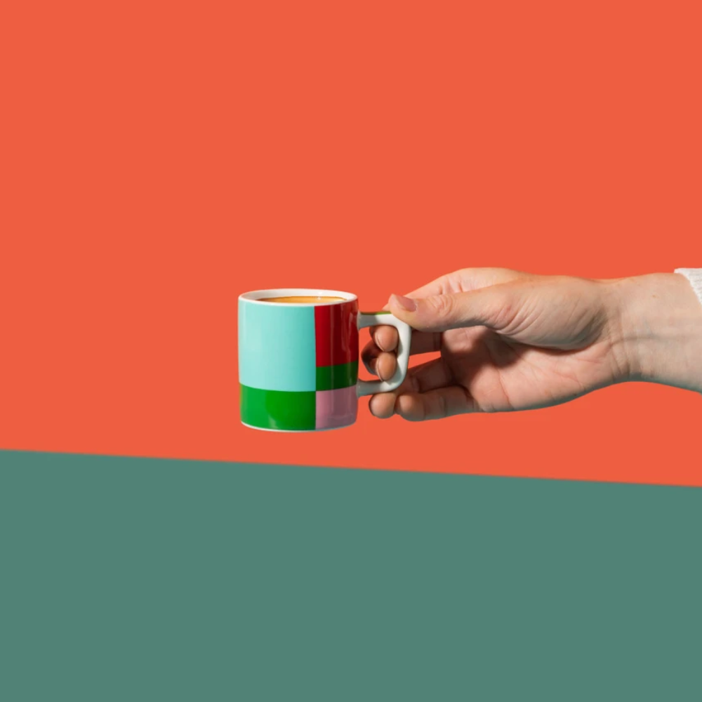 La Cafetière Ceramic Espresso Cup Green Utopian Lines 120ml (6)