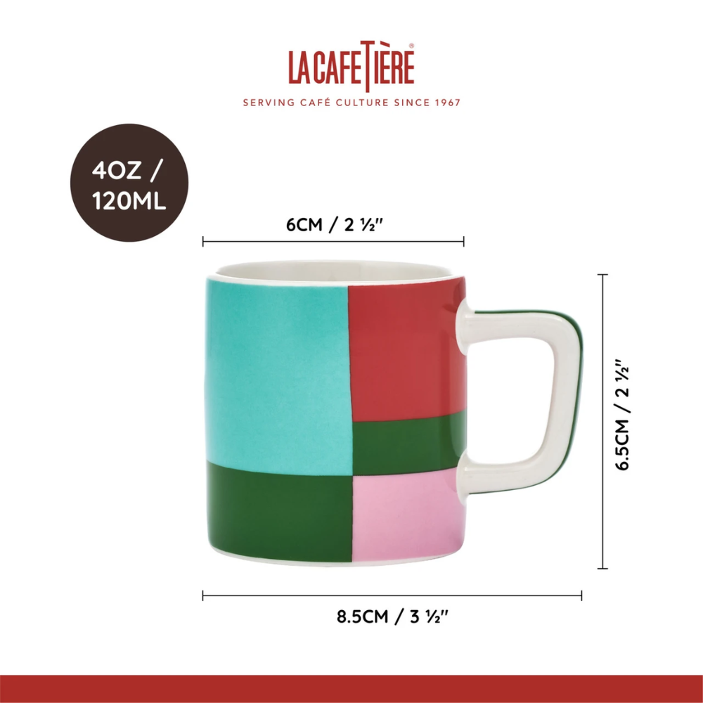 La Cafetière Ceramic Espresso Cup Green Utopian Lines 120ml (7)