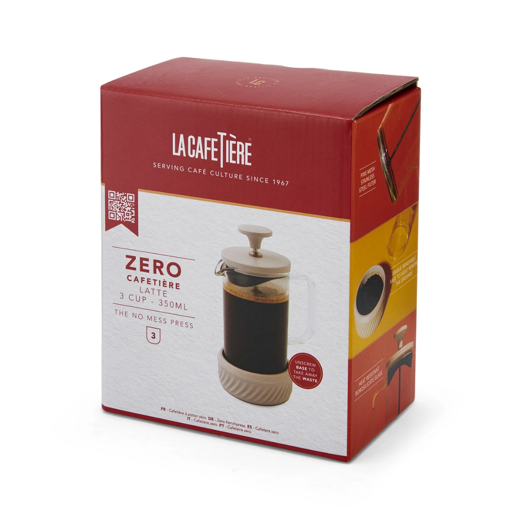 La Cafetière Zero 3 Cup Cafetiere Latte No Mess French Press 350ml (7)