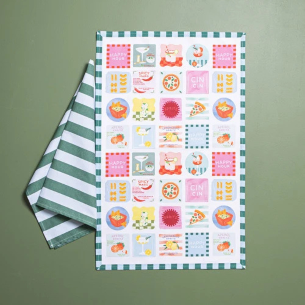 Ladelle Assorted Flavour Haven Kitchen Towel 2 Pack (1)
