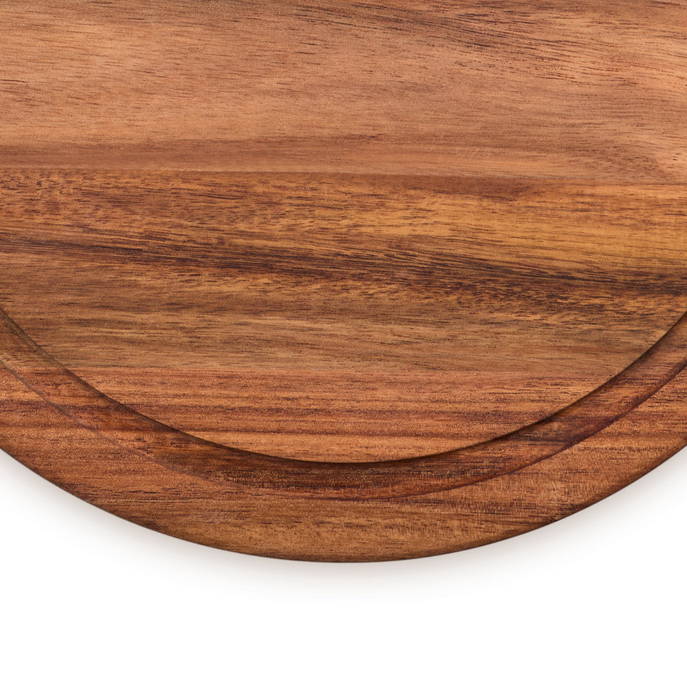 Le Creuset Acacia Wood Serving Board Round 30cm (2)