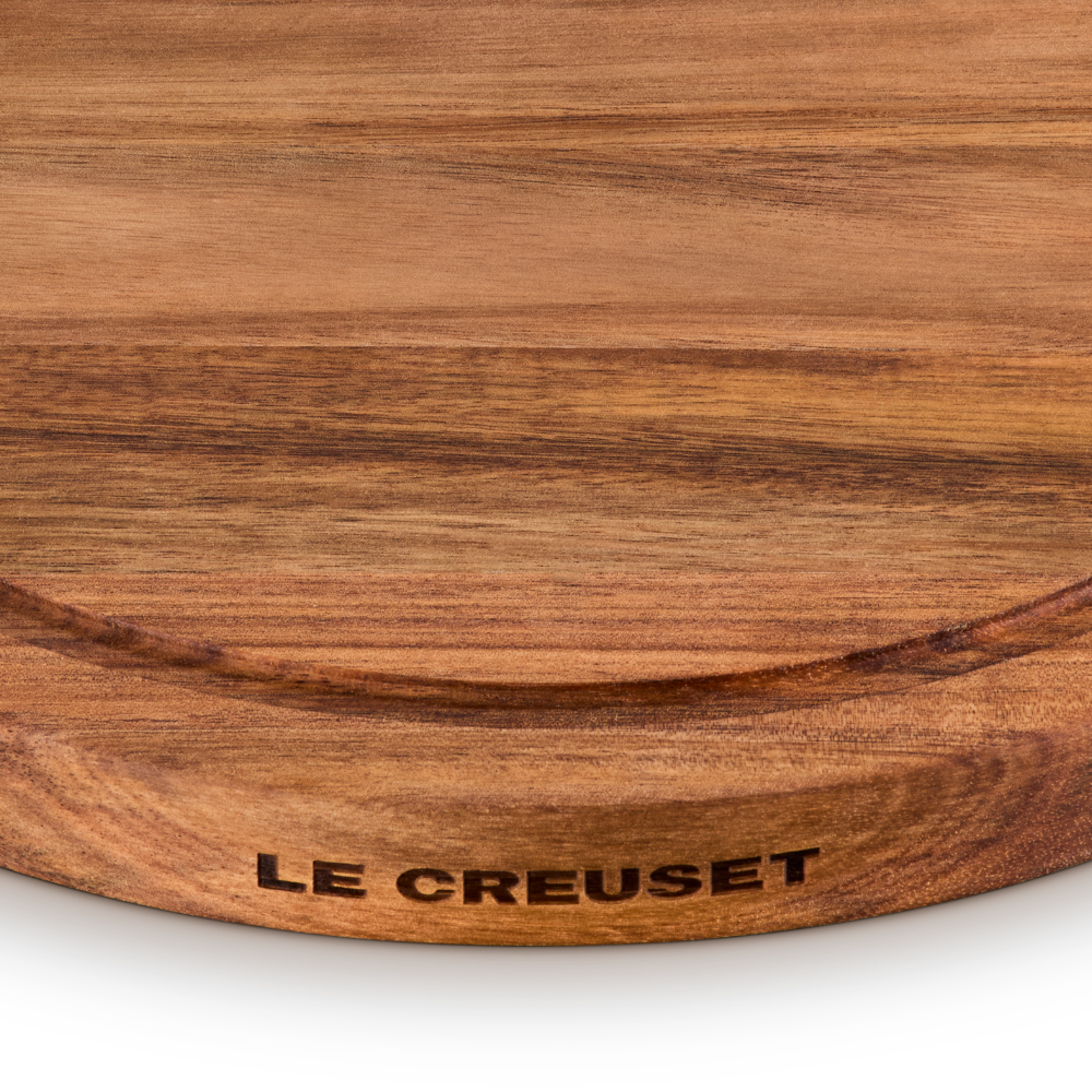 Le Creuset Acacia Wood Serving Board Round 30cm (3)