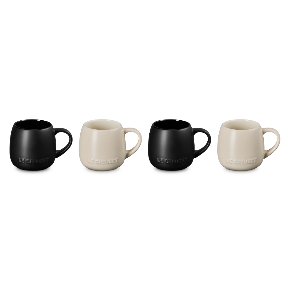 Le Creuset Stoneware Serenity Coupe Mug 320ml Set of 4 (1)