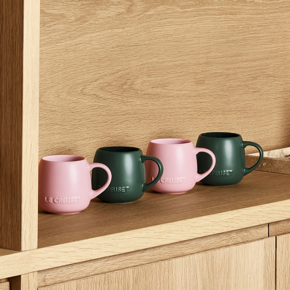 Le Creuset Stoneware Serenity Coupe Mug 320ml Set of 4 (6)
