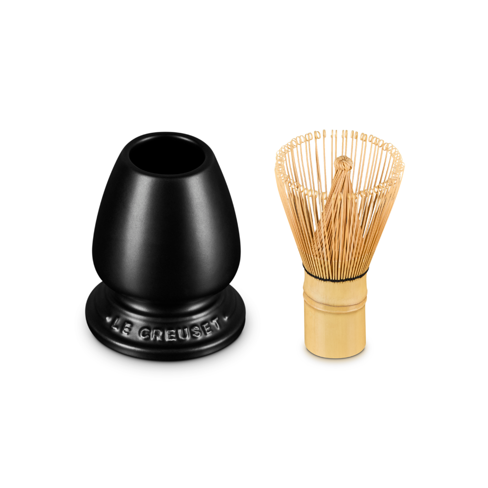 Le Creuset Stoneware Serenity Matcha Whisk & Stand Satin Black (2)