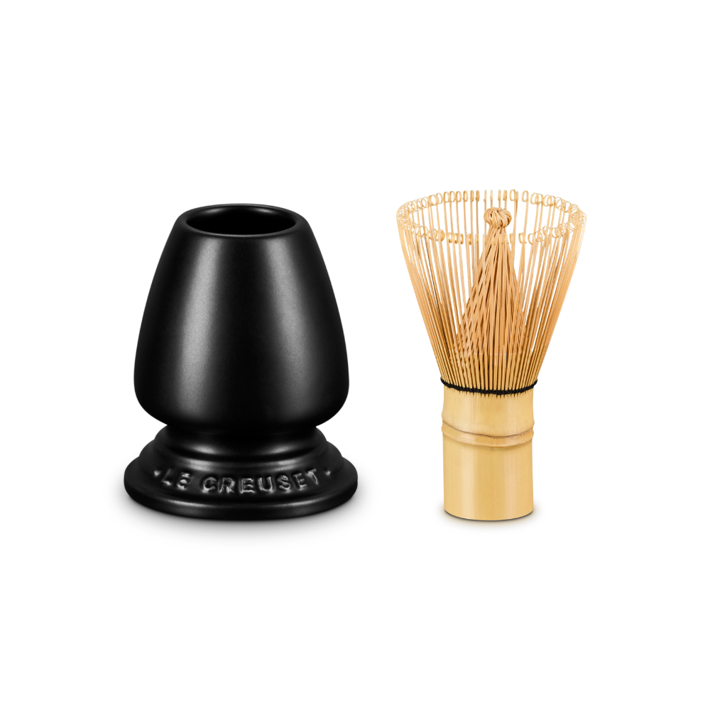Le Creuset Stoneware Serenity Matcha Whisk & Stand Satin Black (4)