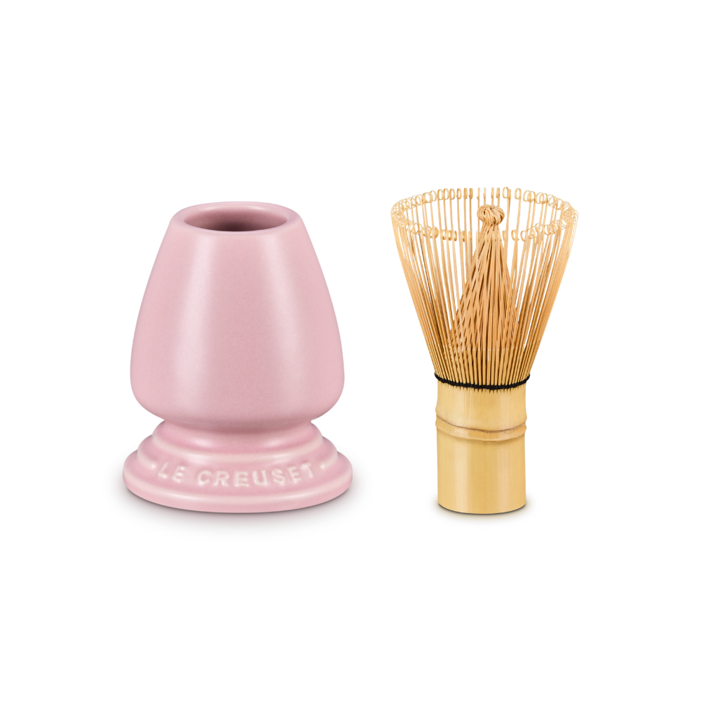 Le Creuset Stoneware Serenity Matcha Whisk & Stand Sugar Pink (4)