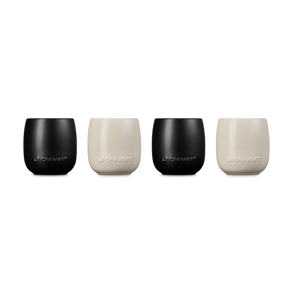 Le Creuset Stoneware Serenity Tumbler Mug Black & Brioche (3)