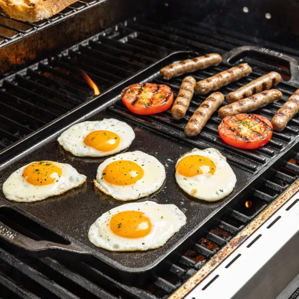 Lodge Chef Collection Cast Iron Grill Griddle 49x25cm (5)