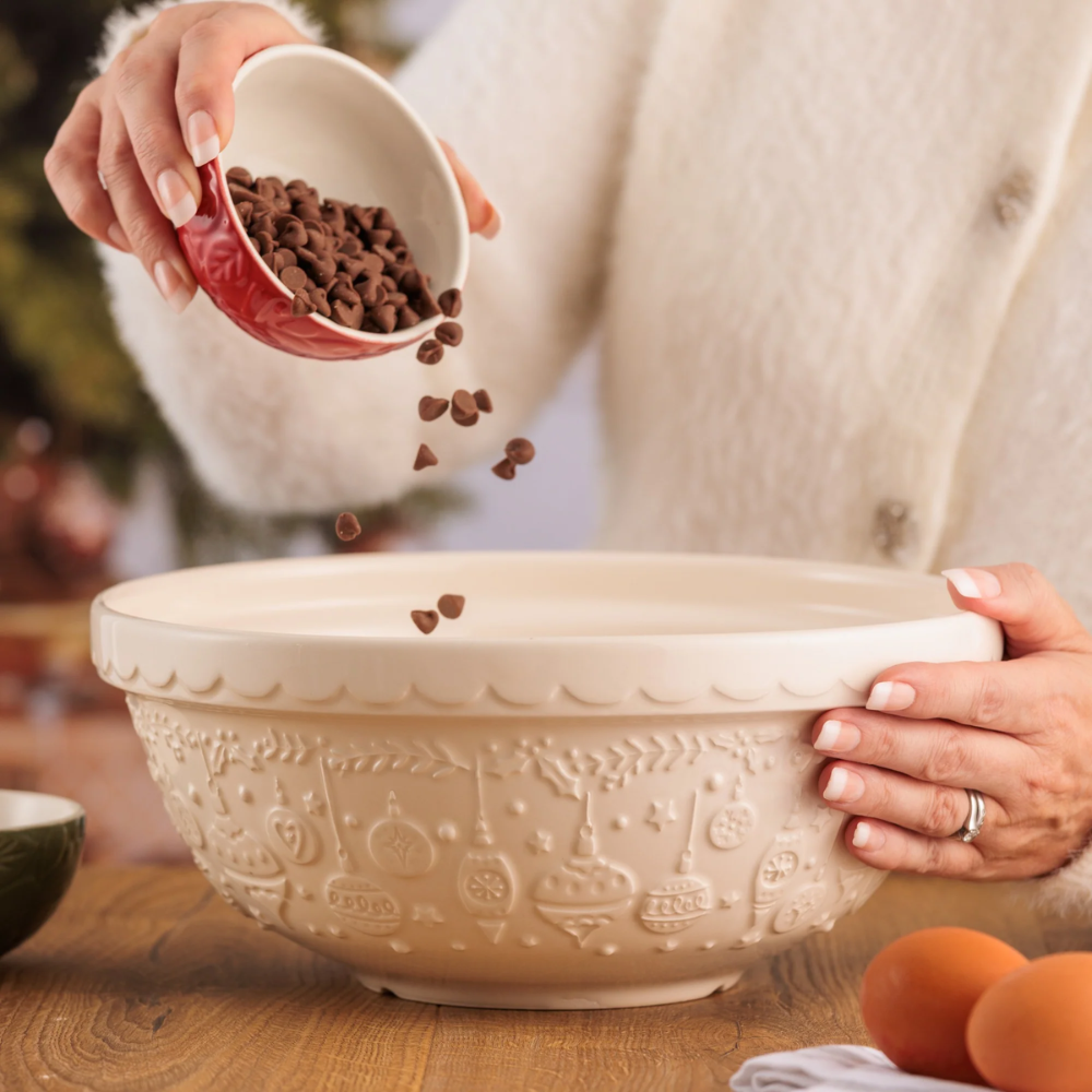 Mason Cash Deck the Halls Mixing Bowl Cream 26cm (2)